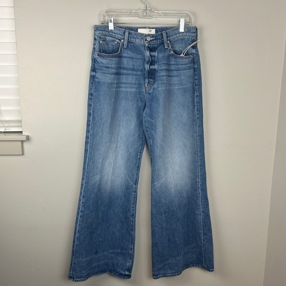 Mother NWT The Tomcat Roller Pretty Is As Pretty Does Wide Leg Jeans - Picture 2 of 7